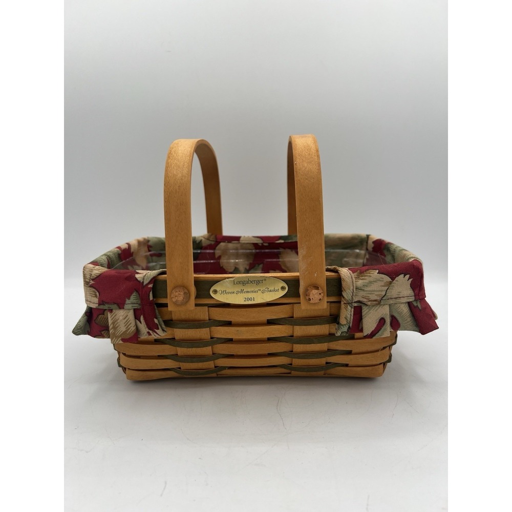 🧺 Longaberger 2001 Woven Memories Basket Combo – Excellent Condition, Retired